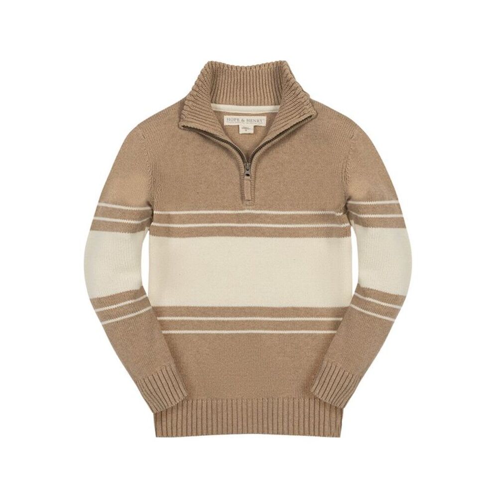 Hope & Henry Boys  Organic Half Zip Sweater